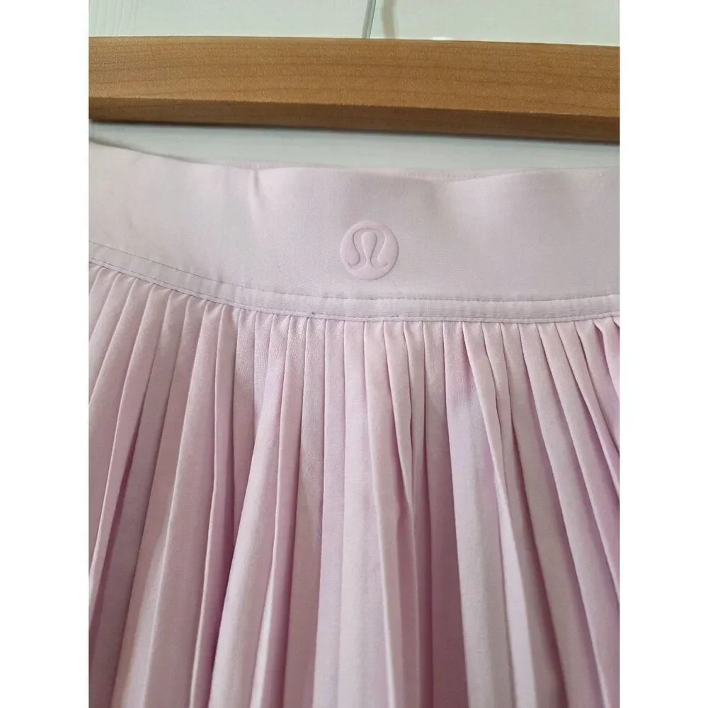 Lululemon RePleat High-Rise Tennis Skirt,  Pink Pearl 6 $88